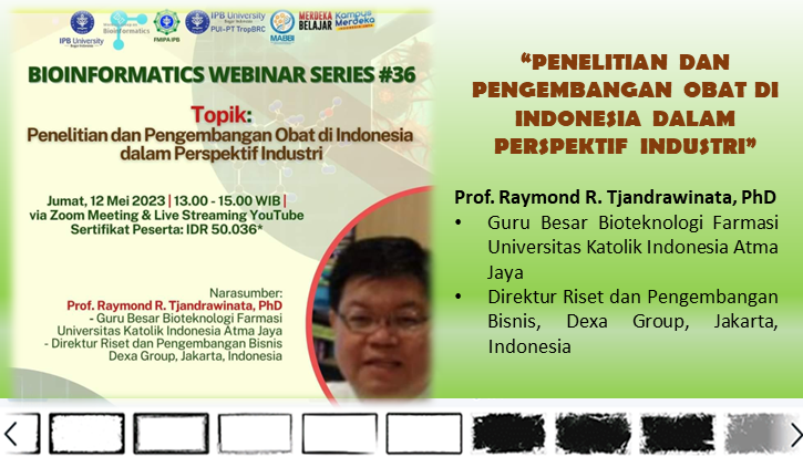 Prof. Raymond Tjandrawinata Akan Mengupas Penelitian dan Pengembangan Obat di Indonesia